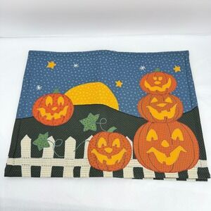 Sonoma Home Goods Halloween Placemat Pumpkin Patch Jack O Lantern Decor